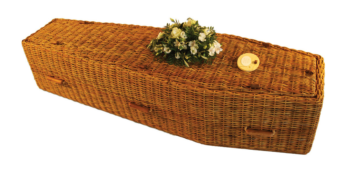 Traditional Wicker Golden Coffins By JC Atkinson